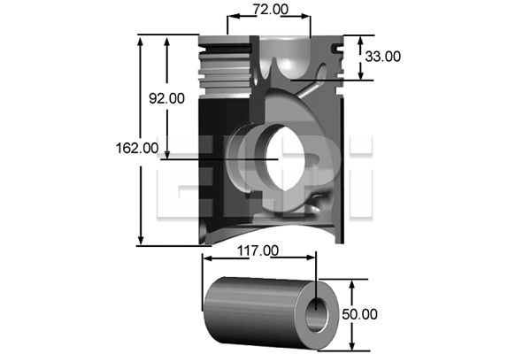 Piston LP181 2638 STD ELPI